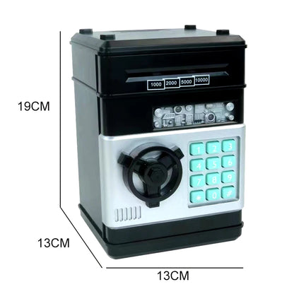 Interactive Electronic Piggy Bank with Password Protection - Kid's Digital Cash Saving ATM Machine Gift