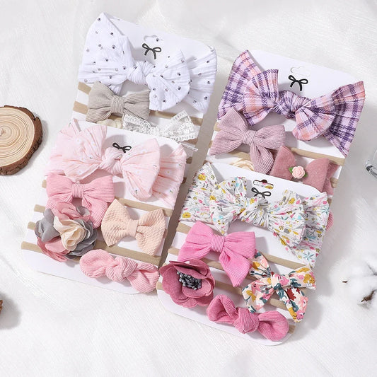 5-Piece Adorable Printed Toddler Headband Set - Stylish Hair Accessories for Kids with Free Shipping