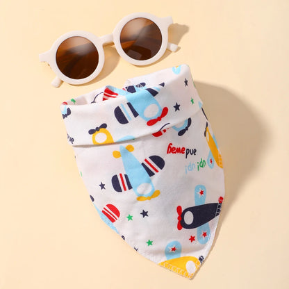Adorable Baby Bib and Sunglasses Set with Bandana for Outdoor Sun Safety – Perfect Gift for Newborns and Kids Fashion