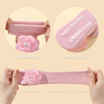 Adorable Infant Cartoon Socks and Headband Set for Newborns - Non-Slip, Breathable, Perfect for Photos and Gifts