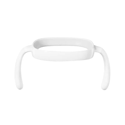Square Handle Feeding Bottle for Easy Grasping - Lightweight & Safe for Babies 6M+ (White)