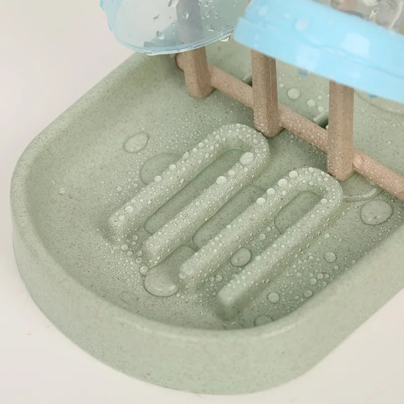 Sustainable Travel-Friendly Baby Bottle Drying Rack with Detachable Drainage System