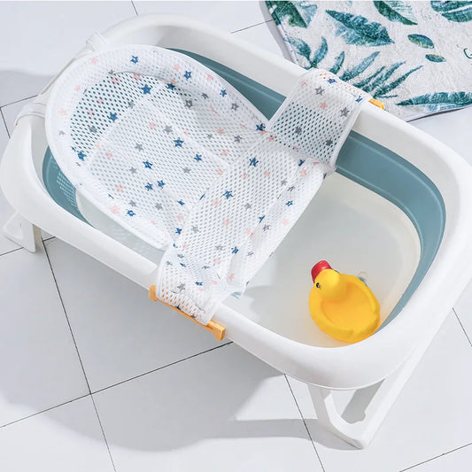 Adjustable Newborn Bath Net Mat - Safe & Comfortable Bath Protector for Babies