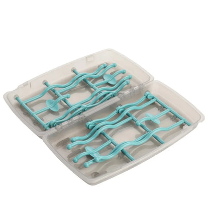 Baby Feeding Essentials Double-Sided Drying Rack with Portable Nipple Shelf