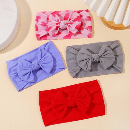 48-Color Bowknot Headband for Babies - Stylish Elastic Hair Accessory for Girls