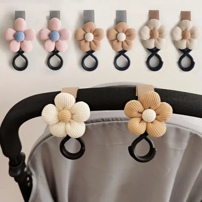 Sweet Flower Stroller Accessory: Charming Hook for Bags and Essentials
