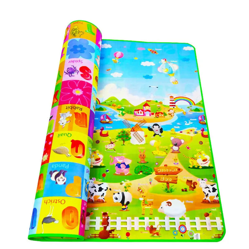 Large EVA Foam Baby Play Mat - Soft Puzzle Crawling Carpet for Kids, 200x180cm Educational Activity Rug