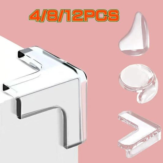 Child Safety Corner Edge Guards - Soft Silicone Protectors for Home Use (Available in 1 to 12 Pieces)