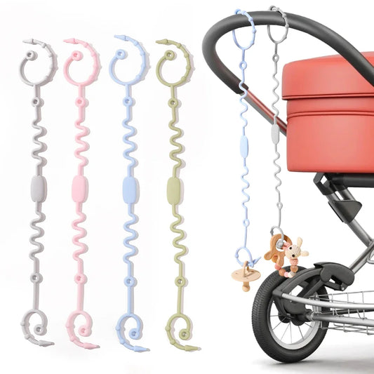 Silicone Food Grade Pacifier Chain for Babies - Anti-Drop Toy Strap and Hanging Rope