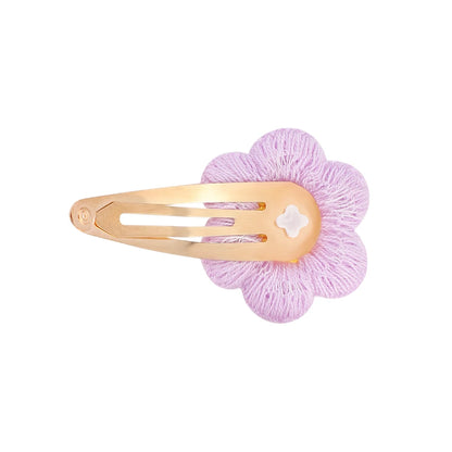 Vintage Floral Embroidery Hair Clips for Girls - Set of 2 Sweet Hair Pins