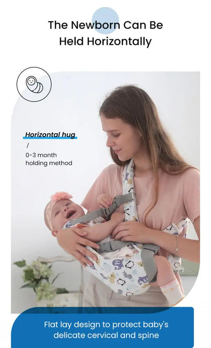 Ergonomic Multi-Functional Baby Carrier with Adjustable Waist Stool for Newborns and Toddlers, Breathable and Versatile Design