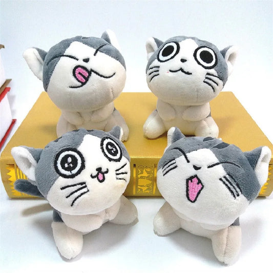 Adorable 10cm Kawaii Plush Cat Keychain Soft Toy for Kids and Collectors