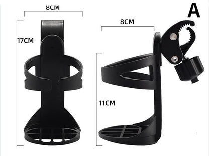 Universal 360-Degree Rotating Cup Holder for Baby Strollers and Prams