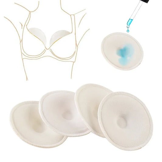 Premium Reusable Organic Breastfeeding Pads - Washable Nipple Covers for Nursing Moms