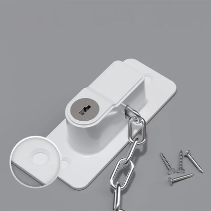 Adjustable Stainless Steel Chain Safety Lock for Children - Window, Cabinet, Door, and Refrigerator Security Protection
