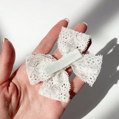 Adorable Girls' Cute Print Hairpins Set - 4/5 Pcs Sweet Cotton Bow Clips for Kids Hair Accessories, Perfect Gift & Wholesale