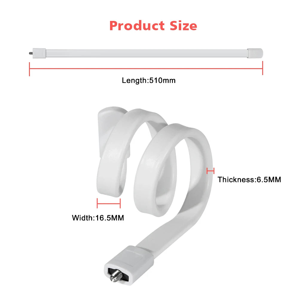 Flexible White Silicone Baby Monitor Mount - No Drilling Cradle Bracket for Safe Camera Placement