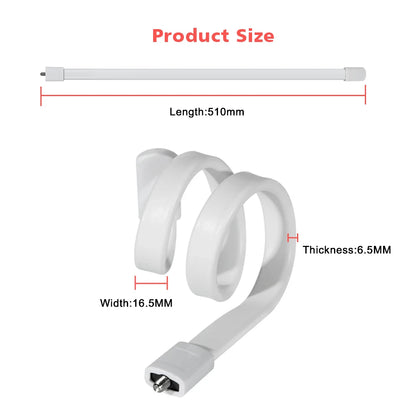 Flexible White Silicone Baby Monitor Mount - No Drilling Cradle Bracket for Safe Camera Placement