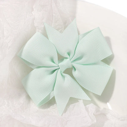 Vibrant Grosgrain Ribbon Hair Bow Clips for Girls - Colorful Hair Accessories for Kids