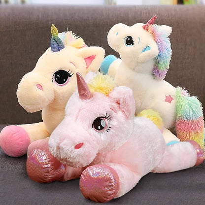 40cm Cute Kawaii Rainbow Unicorn Plush Doll - Perfect Gift for Kids' Birthdays