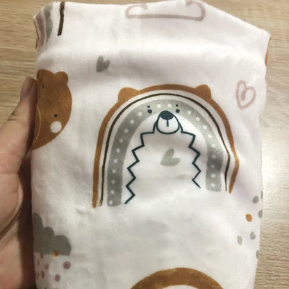 1Pc Super Soft Reusable Changing Pad Cover Printing Design Minky Material Baby Breathable Diaper Pad Sheets Cover