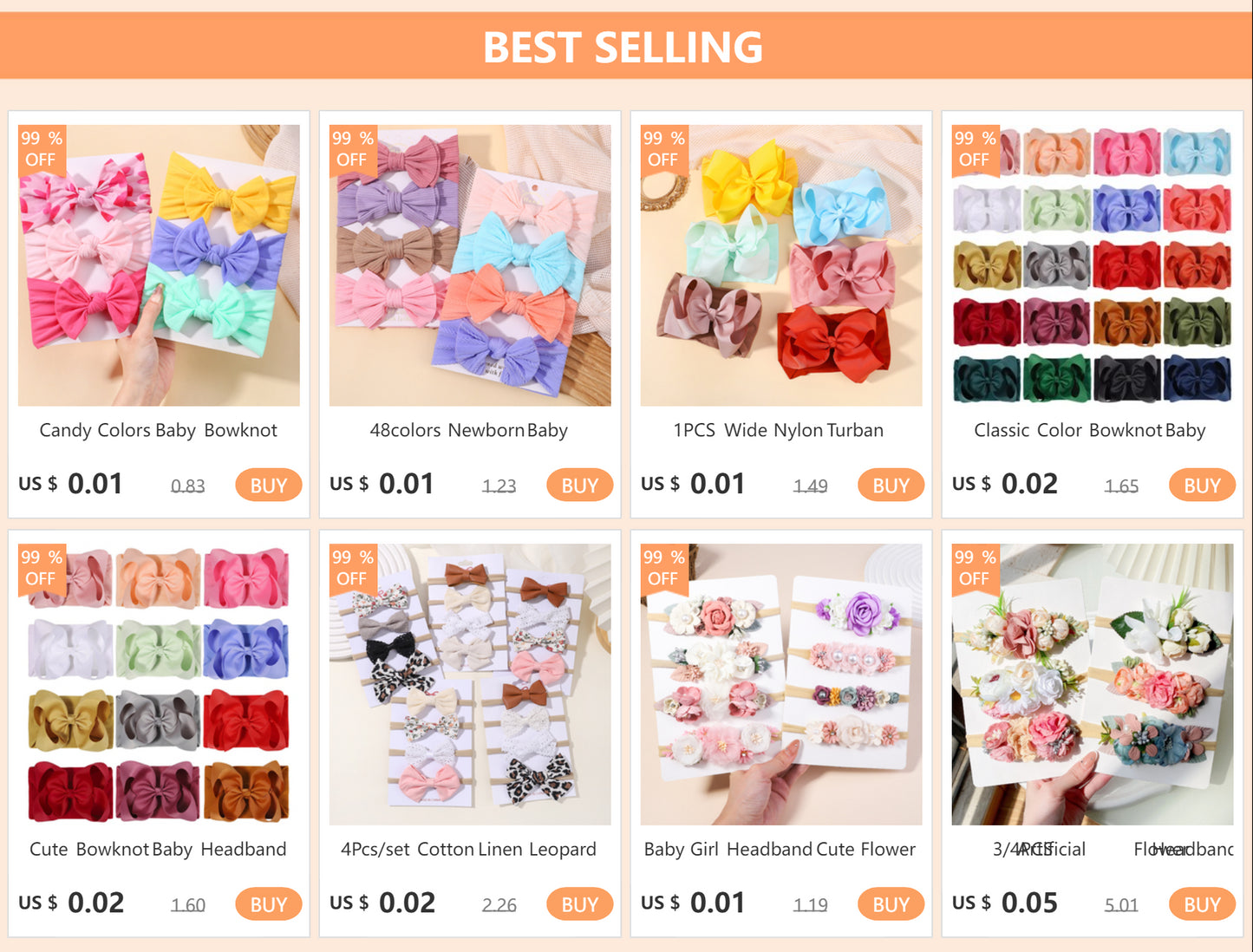 Vintage Floral Hairbands for Baby Girls - Handmade Cloth Headwear & Accessories for Special Occasions