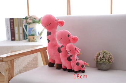Colorful Giraffe Plush Pendant - Soft Stuffed Animal Doll for Kids, Ideal Christmas and Birthday Gift (18/25cm)