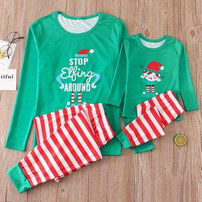 Matching Family Christmas Pajama Set 2023 - Xmas Print Soft PJs for Adults, Kids, and Infants