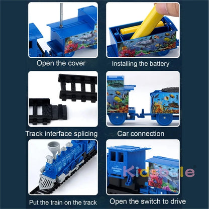 Underwater Expedition Electric Train Set for Kids - Assembled Railway Toy for Young Explorers
