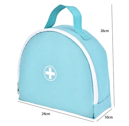 New Doctor Toys for Children Wooden Pretend Play Kit Set Games for Girls Boys Simulation Red Medical Dentist Medicine Cloth Bags