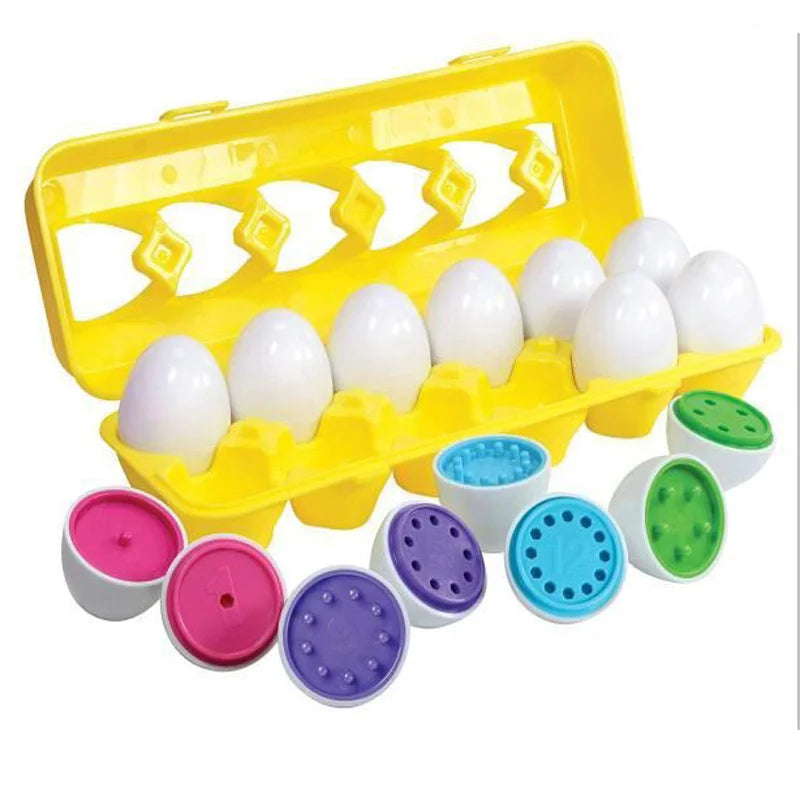 Montessori Egg Puzzle Set: 26 PCS Educational Shape and Alphabet Matching Toys for Kids