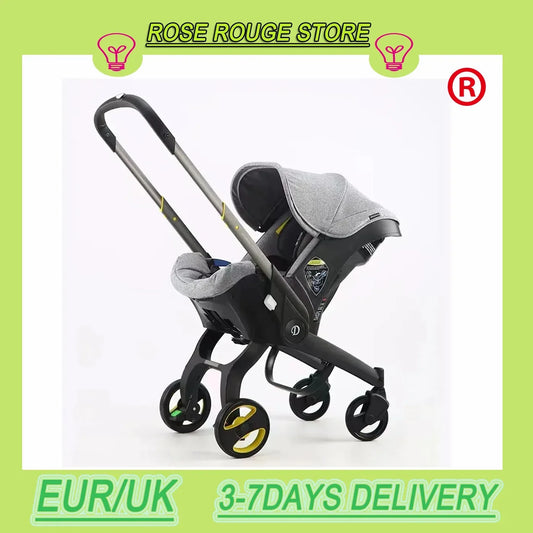 Versatile 4-in-1 Lightweight Baby Stroller - Ultimate Travel System for Newborns and Toddlers