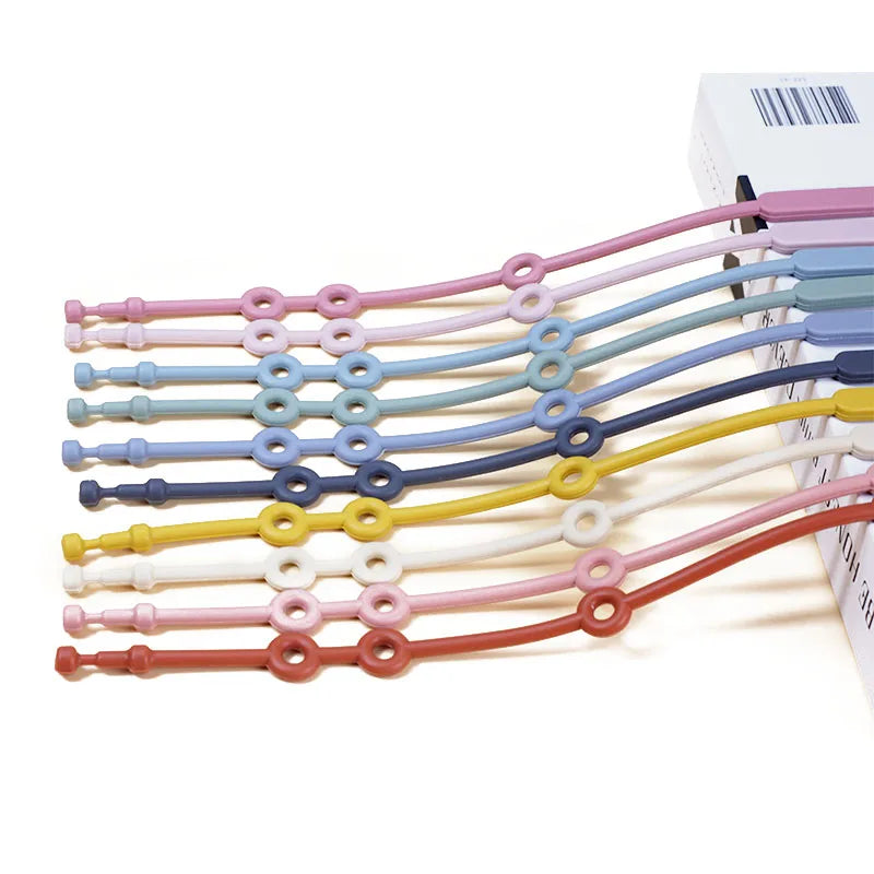 New Silicone Toy Safety Straps Newborn Teething Soother Chew Dummy Chains Adjustable Baby Pacifier Clip Teether Straps