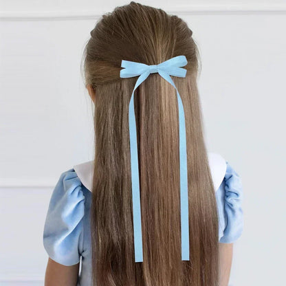 2PCS Adorable Long Tassel Bow Headbands for Girls - Cute Hair Accessories for Parties and Daily Wear