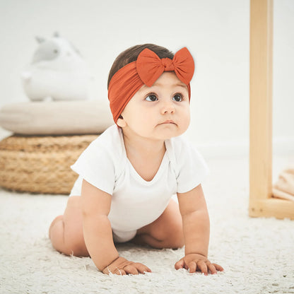 48-Color Bowknot Headband for Babies - Stylish Elastic Hair Accessory for Girls