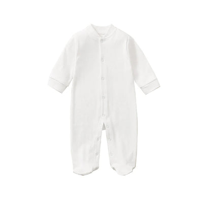 Newborn Baby Cotton Romper Set - 2 Packs of Infant Jumpsuits with Bibs, Towels, and Bonnets
