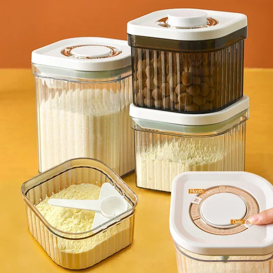 Portable Baby Milk Powder Storage Box with Moisture-Proof Design