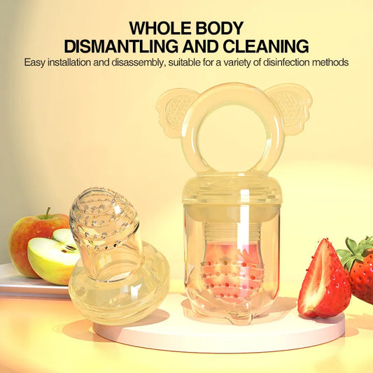 Safe Baby Fruit Feeder Pacifier - Teething Relief & Self-Feeding Solution