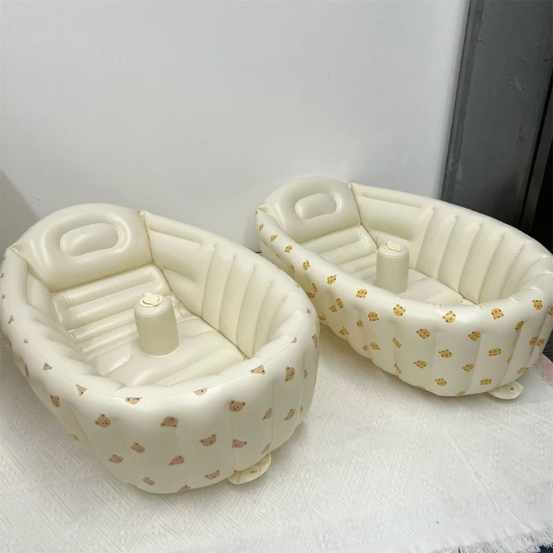 Inflatable Baby Bathtub and Paddling Pool for Newborns - Travel-Friendly Summer Fun for Toddlers