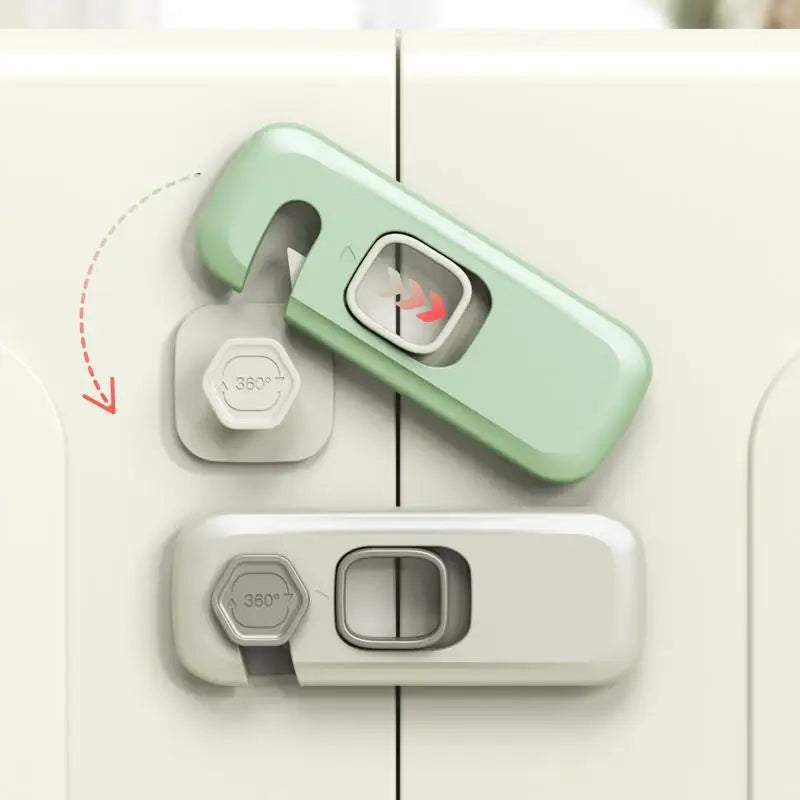 Baby Proofing Cabinet Lock Set - 1/2 PCS Safety Locks for Home Refrigerator, Drawers, and Doors - Anti-Pinch Hand Protection for Children