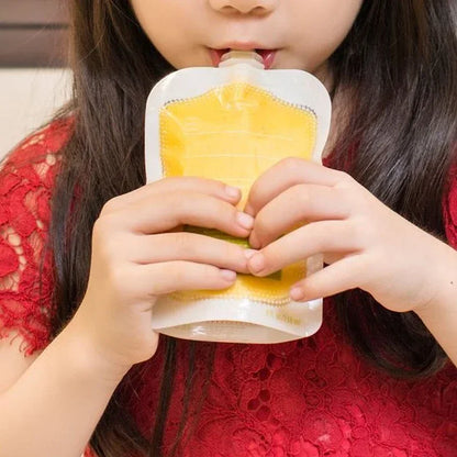 10Pcs Baby Fruit Puree Bags, Reusable Squeeze Pouches Baby Food, Storage Bag Kitchen Dispenser, Complementary Food Squeeze Bags