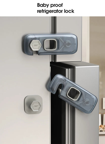 Child Safety Multi-Functional Refrigerator and Drawer Lock for Baby Protection