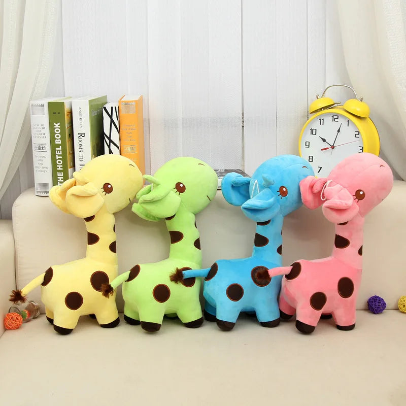Colorful Giraffe Plush Pendant - Soft Stuffed Animal Doll for Kids, Ideal Christmas and Birthday Gift (18/25cm)