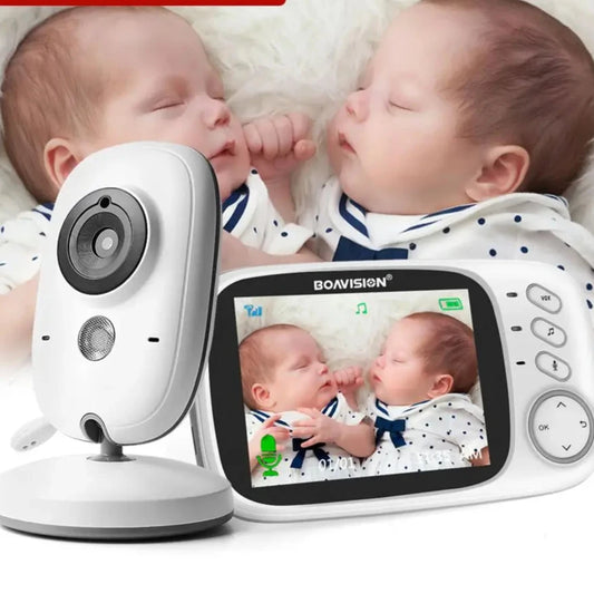 Wireless Video Baby Monitor with 3.2-Inch LCD, Two-Way Audio, Night Vision & Temperature Monitoring