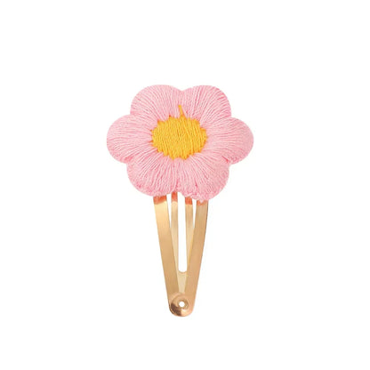 Vintage Floral Embroidery Hair Clips for Girls - Set of 2 Sweet Hair Pins