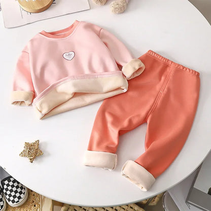 Adorable Cartoon Animal Pajama Sets for Kids - Cozy Thicken Sleepwear for Boys and Girls Ages 4-6