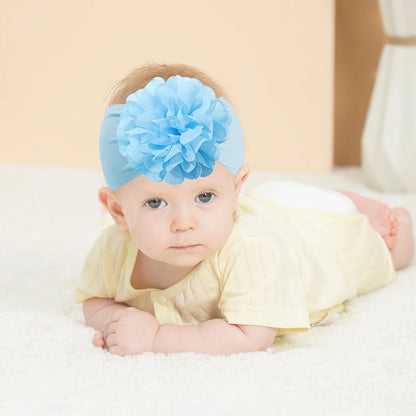 Adorable Handmade Flower Headband and Daisy Round Glasses Gift Set for Baby Girls and Toddlers