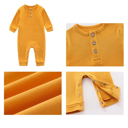 2-Pack Cozy Newborn Baby Rompers for Autumn and Spring - Soft Sleepsuits and Jumpsuits in Multiple Colors