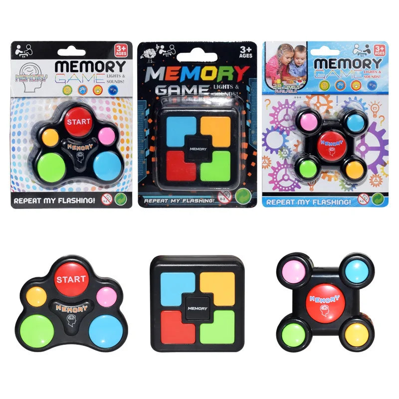 Interactive Kids Memory Game Machine with Lights and Sounds - Fun Educational Puzzle Toy for All Ages