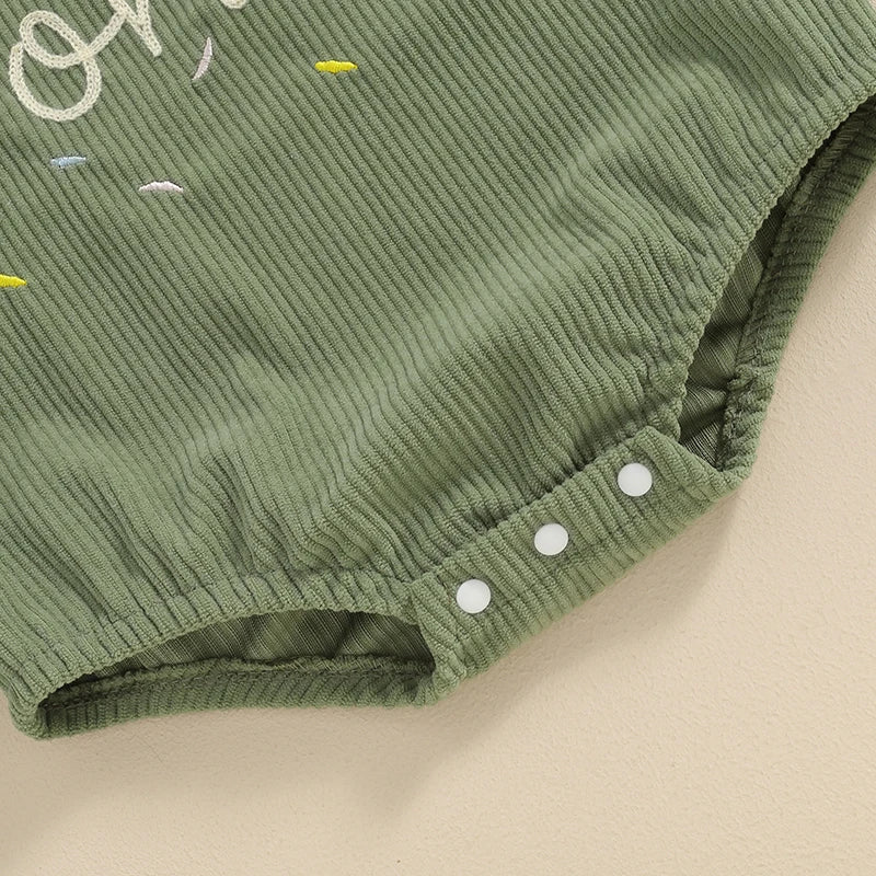 Toddler Unisex Sleeveless Letter Print Romper Jumpsuit for Baby's First Birthday Casual Outfit